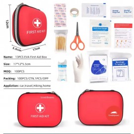 Wholesale Portable Outdoor Survival Home Car Camping Medical Emergency Rescue First Aid Kits Audi