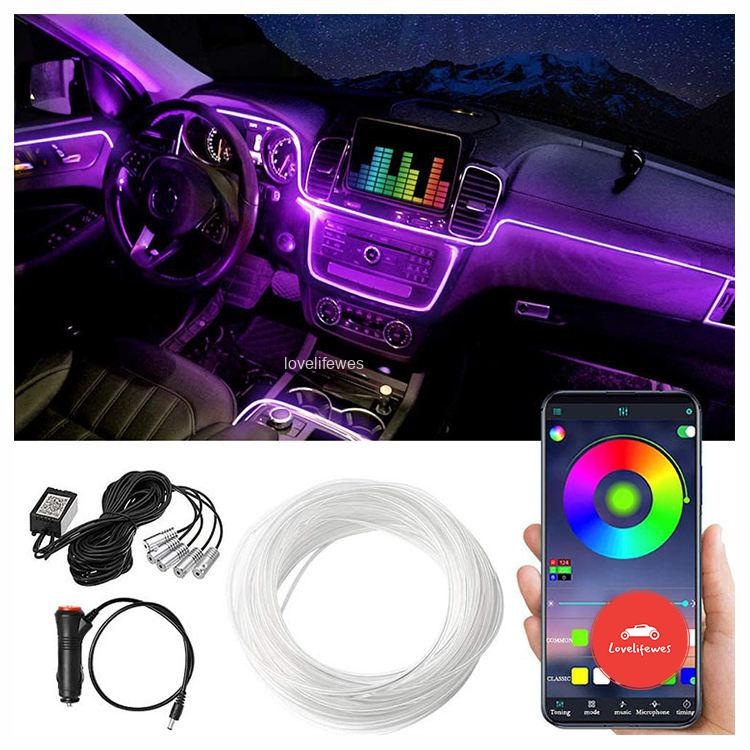 Flexible Led Fiber Optic Light Ambient Interior Decorate Atmosphere Light Ford